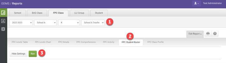 FPC Class Student Roster Report Overview with Heinemann Fountas ...