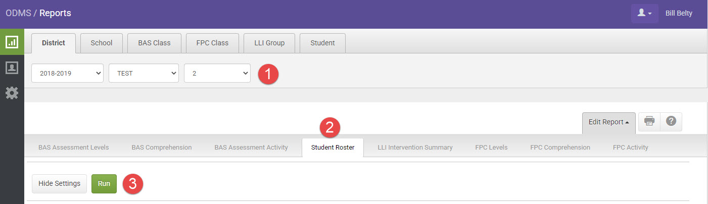 District-School Student Roster Report Overview with Heinemann Fountas ...